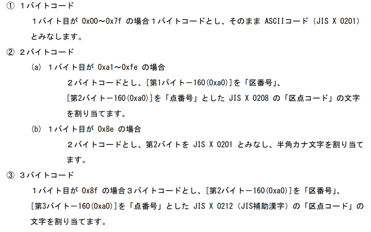 EUC-JP定義